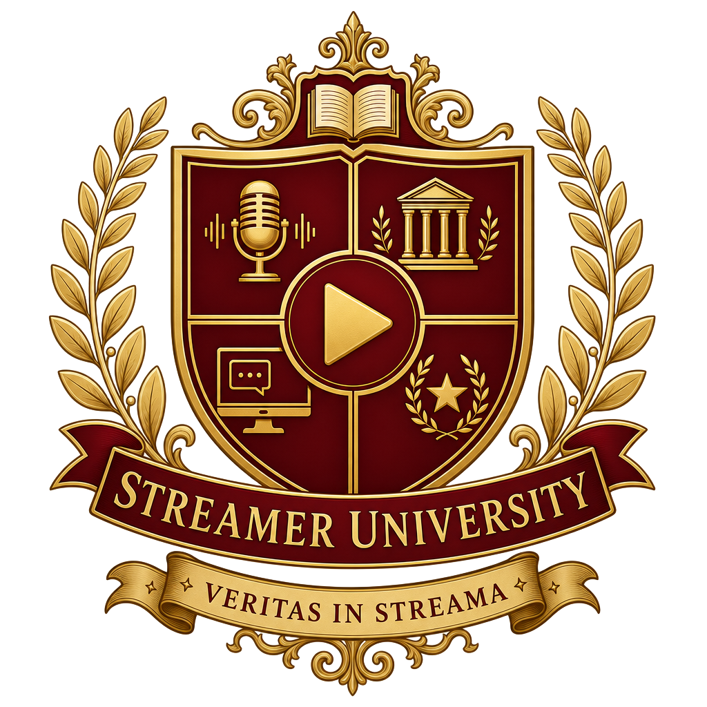 Streamer University crest